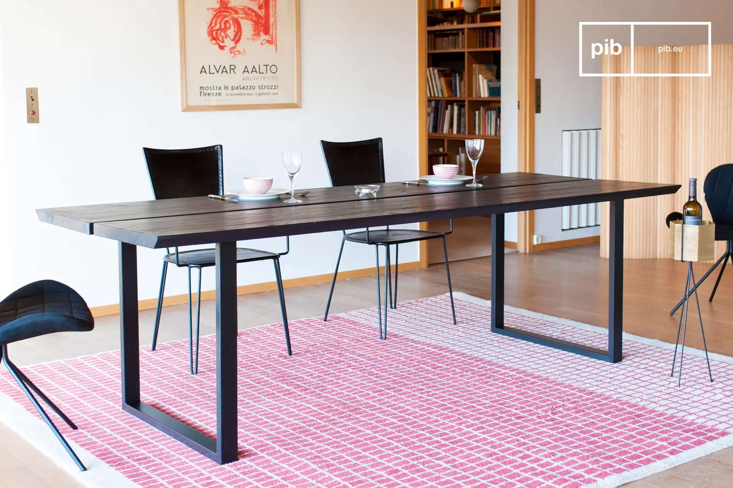 Industrial Plank Dining Table